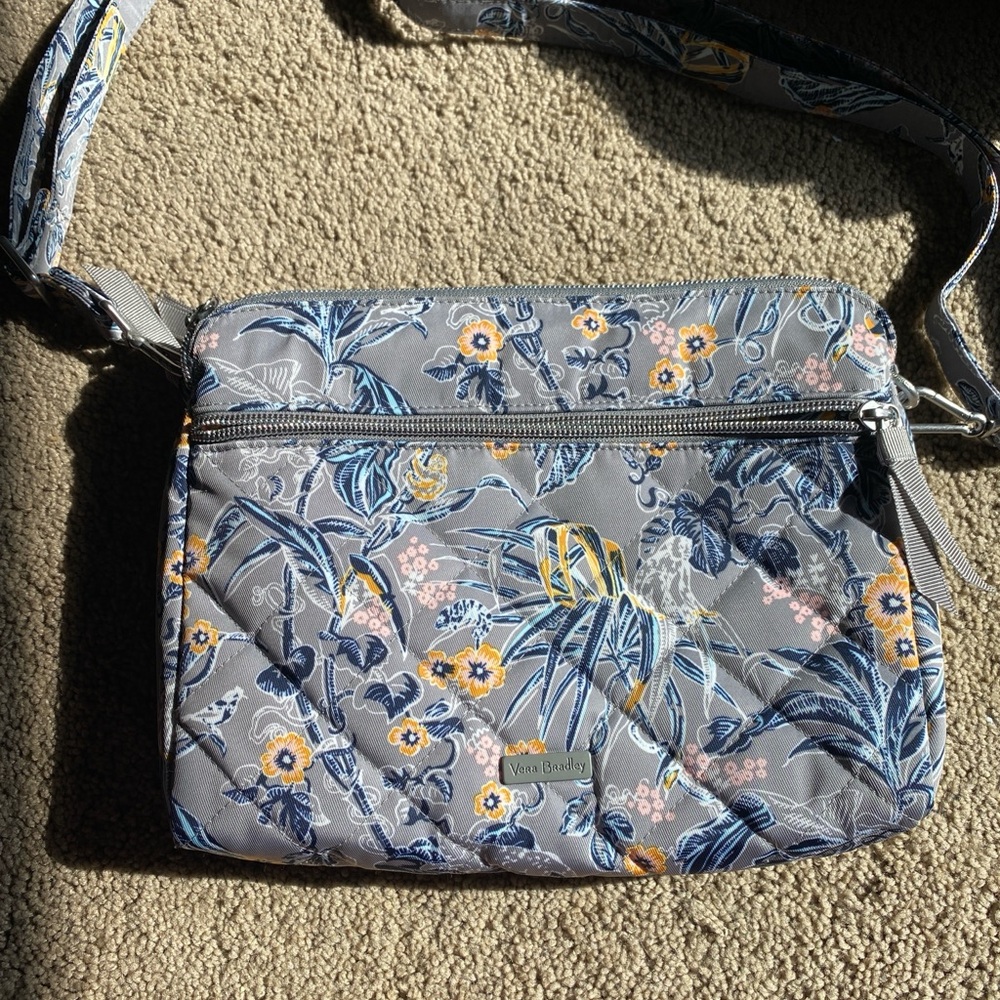 Vera Bradley Performance Twill Triple Compartment Crossbody